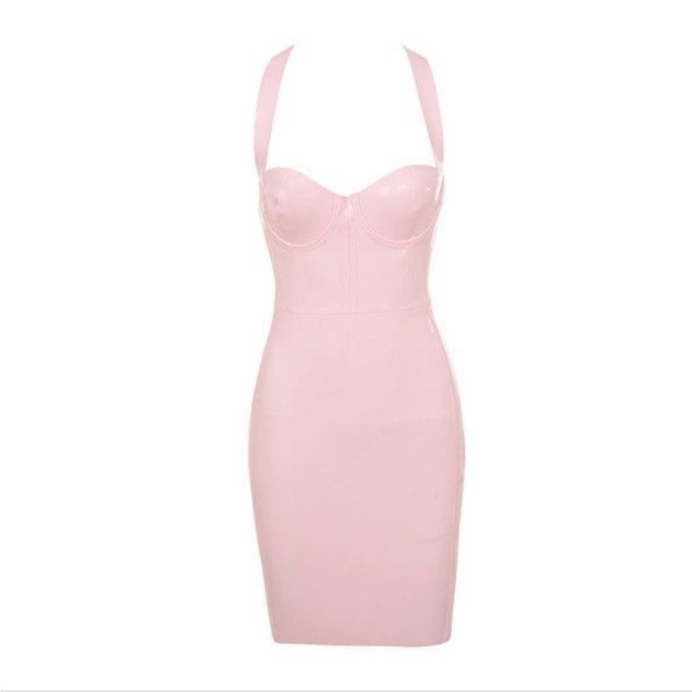 Elegant Pink Bodycon Dress